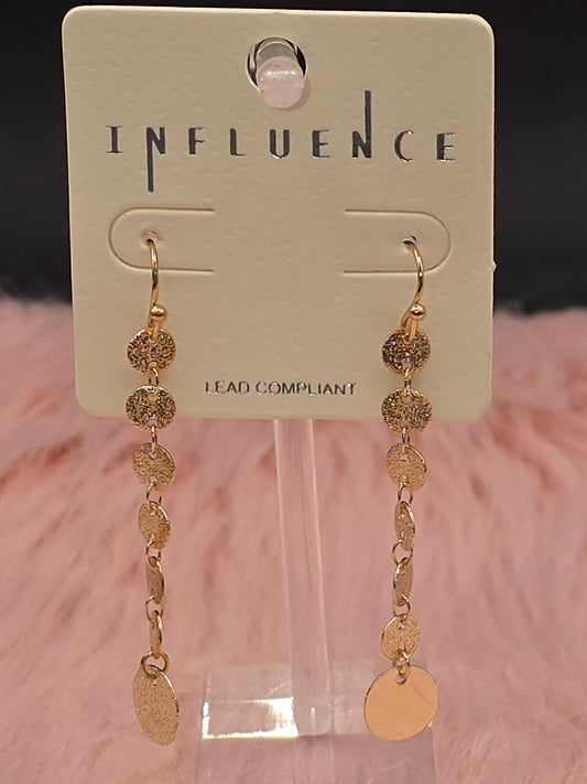 Golden Hour Cascading Disc Drop Earrings